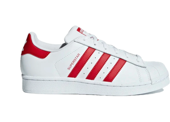 adidas Superstar Cloud White Scarlet (GS) for sale