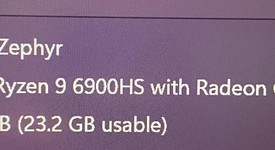 Good
													Asus ROG Zephyrus G14 (2022) GA402 - Ryzen 9, White, 1 TB, 24 GB, QHD+, photo 5 of 14