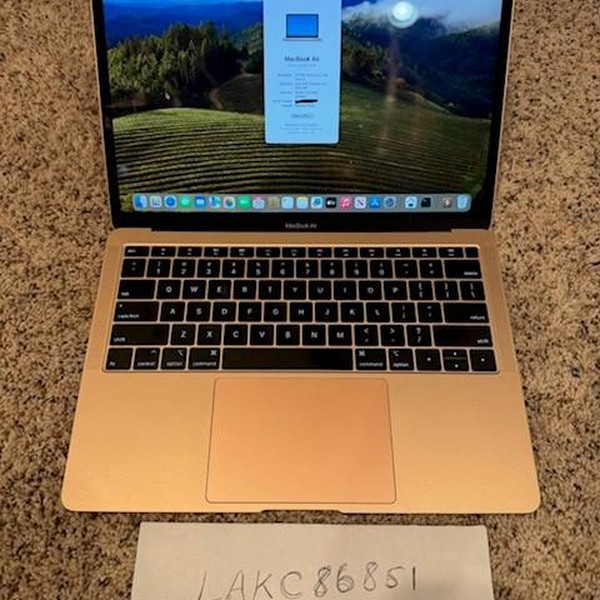 MacBook Air 2018 - 13 inch - 512 GB, Gold, 16 GB, Intel Core i5