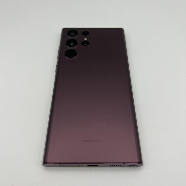 Samsung Galaxy S22 Ultra - Unlocked, 256 GB, Burgundy, 12 GB, SM-S908U1