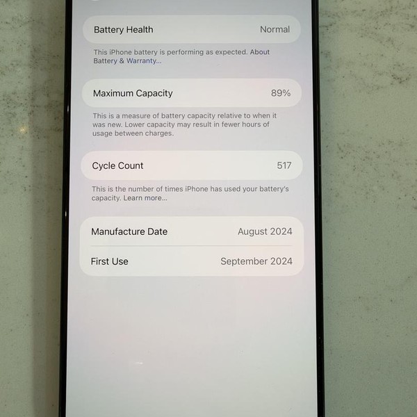 Apple iPhone 16 Pro Max - Unlocked, 512 GB, Black, A3084