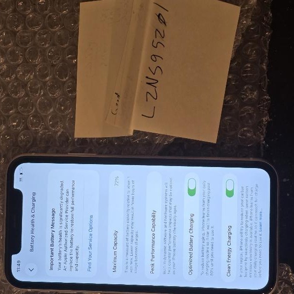 Apple iPhone 11 - Unlocked, 128 GB, White, A2111