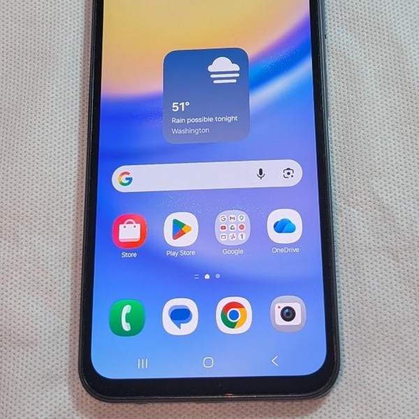 Samsung Galaxy A15 5G - Metro by T-Mobile, 128 GB, Black & Blue, 4 GB