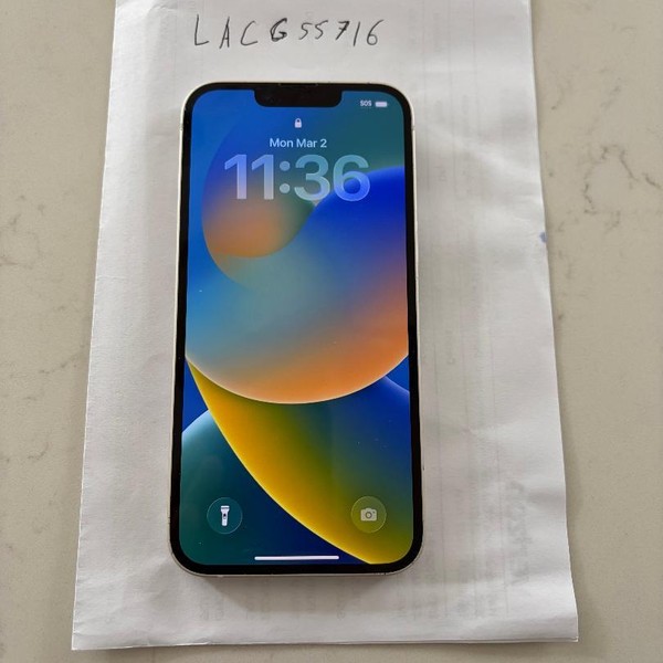 Apple iPhone 14 - Unlocked, 128 GB, Starlight, A2649