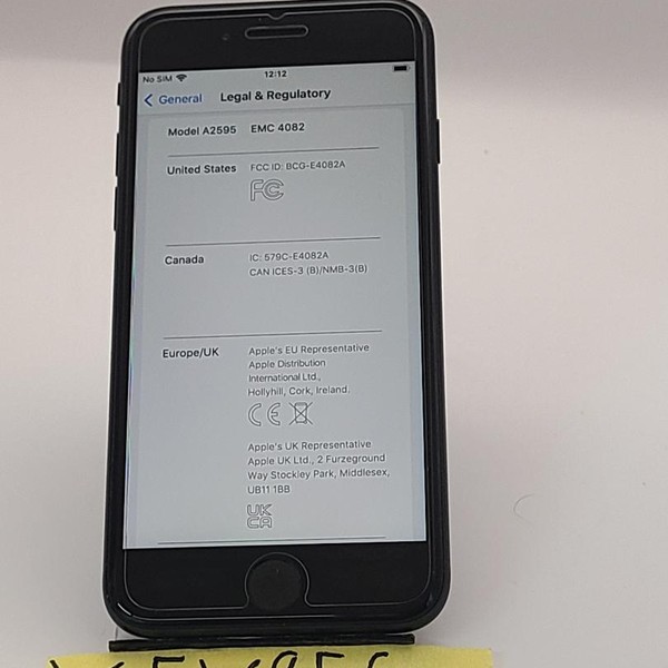 Apple iPhone SE 3rd Gen 2022 - AT&T, 64 GB, Midnight, A2595