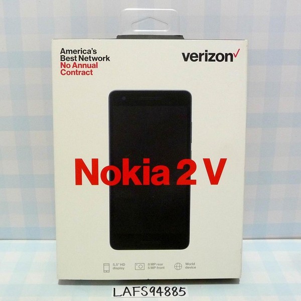 Nokia 2 V - Verizon Prepaid, 8 GB, Navy Blue, 1 GB