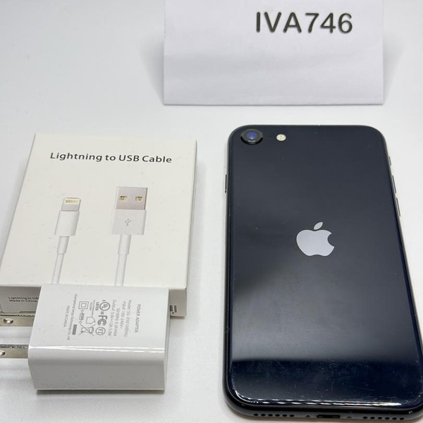 Apple iPhone SE 3rd Gen 2022 - Unlocked, 128 GB, Midnight, A2595