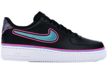 Nike Air Force 1 Low Sport NBA Black Blue Gale Laser Fuchsia for sale