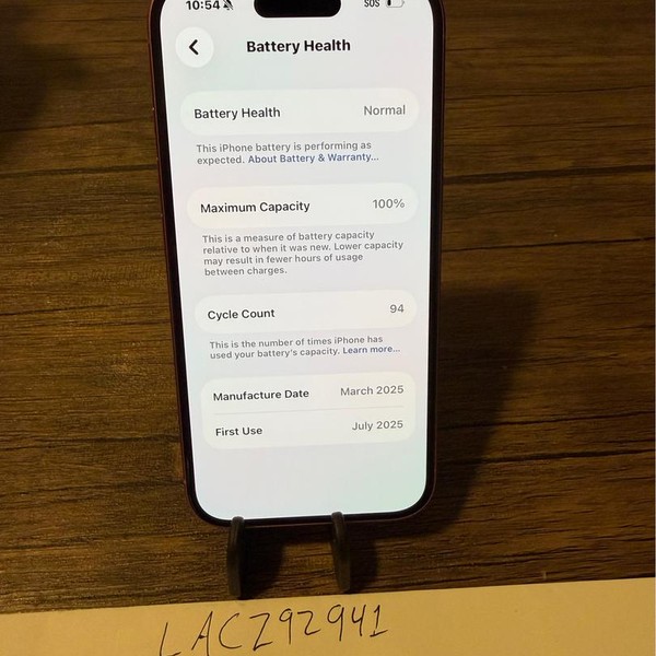 Apple iPhone 16 - Unlocked, 128 GB, Pink, A3081