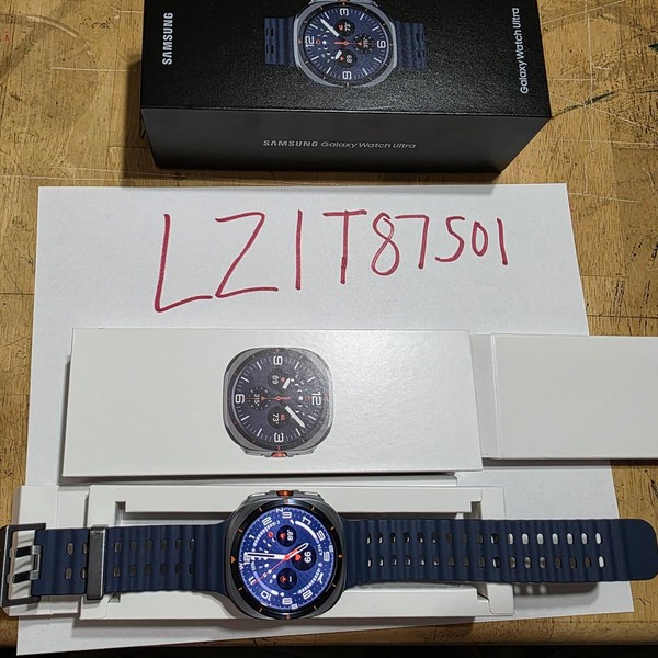Samsung Galaxy Watch Ultra (2025) - Unlocked, Titanium Blue, SM-L705, 47mm