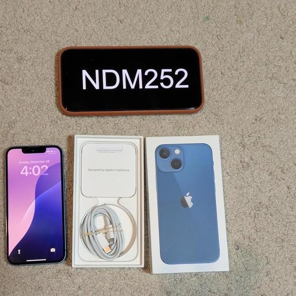 Apple iPhone 13 Mini - Unlocked, 128 GB, Blue, A2481