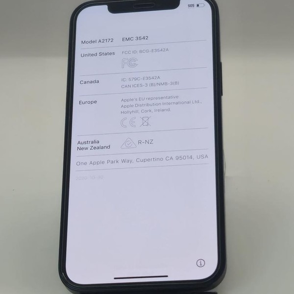 Apple iPhone 12 - AT&T, 64 GB, Black, A2172