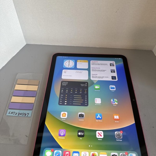 Apple iPad (10th Gen) - Wi-Fi, 256 GB, Pink, A2696
