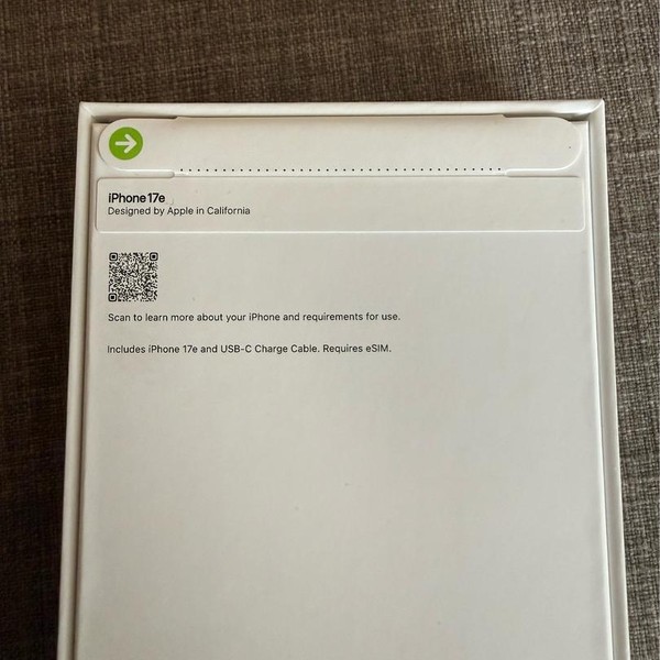 Apple iPhone 17e - Unlocked, 256 GB, Black, A3575