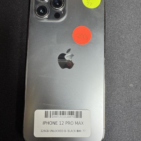 Apple iPhone 12 Pro Max - Unlocked, 128 GB, Graphite, A2342
