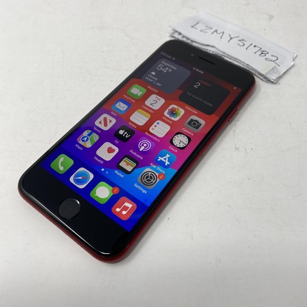 Apple iPhone SE 3rd Gen 2022 - Unlocked, 64 GB, Red, A2595