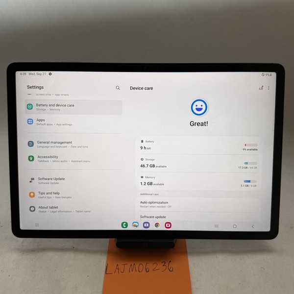 Samsung Galaxy Tab S7 FE - AT&T, 64 GB, Mystic Black, 4 GB