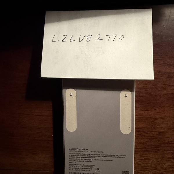 Google Pixel 10 Pro - Unlocked, 128 GB, Obsidian, G4QUR