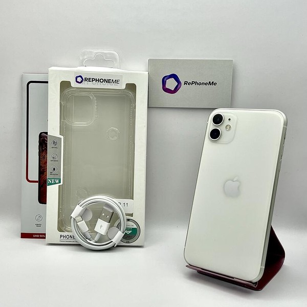 Apple iPhone 11 - Unlocked, 128 GB, White, A2111