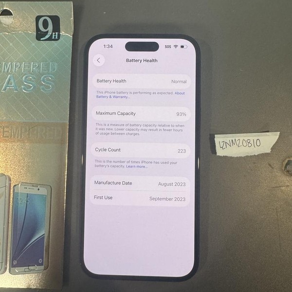 Apple iPhone 15 - Unlocked, 256 GB, Black, A2846