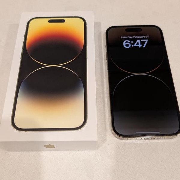 Apple iPhone 14 Pro - Unlocked, 256 GB, Gold, A2650