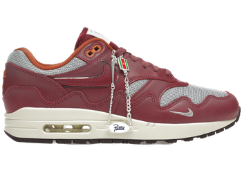 Nike Air Max 1 Patta Waves Rush Maroon (with Bracelet) for sale
