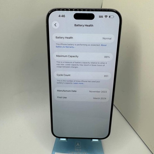 Apple iPhone 15 Pro Max - Unlocked, 256 GB, Natural, A2849