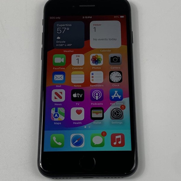 Apple iPhone SE 2nd Gen 2020 - Unlocked, 256 GB, Black, A2275