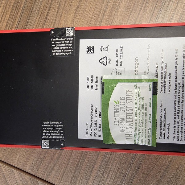 OnePlus 15 - Unlocked, 512 GB, Sand Storm, 16 GB