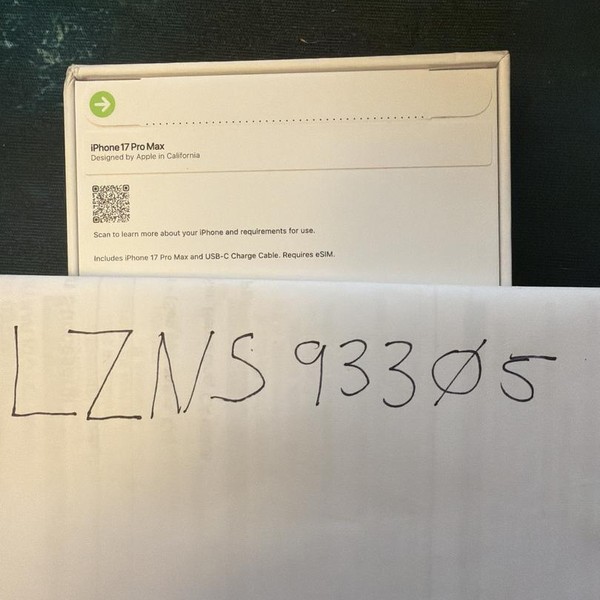 Apple iPhone 17 Pro Max - Unlocked, 256 GB, Silver, A3257