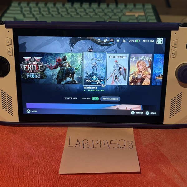 Asus ROG Ally 7 inch - 512 GB, White, 16 GB, AMD Ryzen Z1 Extreme, Ryzen Z1 Extreme