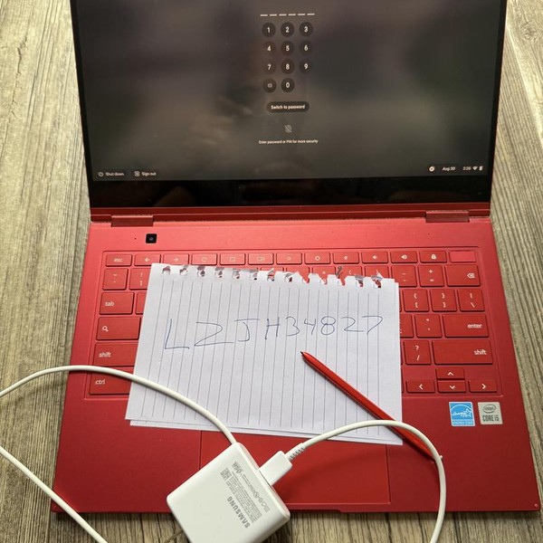 Samsung Galaxy Chromebook - 256 GB, Red, 8 GB, Intel Core i5