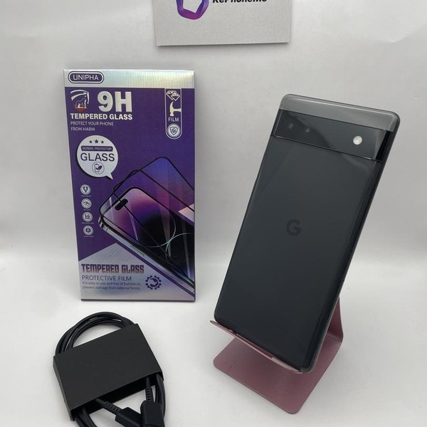 Google Pixel 6a - Unlocked, 128 GB, Charcoal, 6 GB, GX7AS