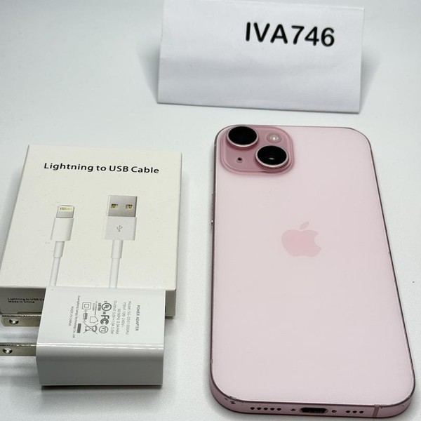 Apple iPhone 15 - Unlocked, 128 GB, Pink, A2846