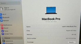 Good
													MacBook Pro Late 2023 (M3) - 14" - Apple M3 Max 16-core, Black, 2 TB, 48 GB, 40-core GPU, photo 3 of 12