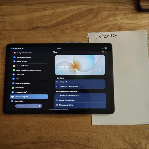 Samsung Galaxy Tab S10 FE - Wi-Fi, 256 GB, Gray, 8 GB, SM-X520