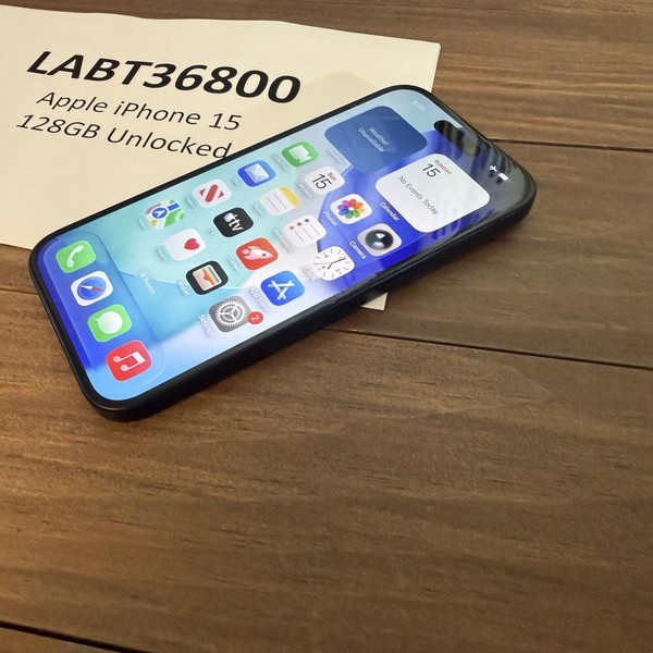 Apple iPhone 15 - Unlocked, 128 GB, Black, A2846