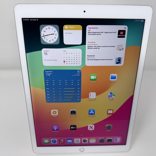 Apple iPad Pro 12.9 inch 2nd Gen 2017 - Wi-Fi, 64 GB, Silver