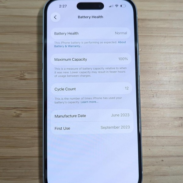 Apple iPhone 15 - Unlocked, 128 GB, Blue, A2846