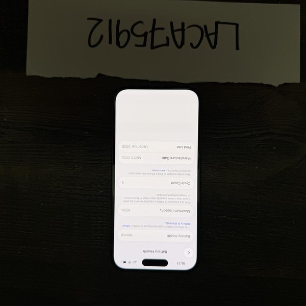 Apple iPhone 15 - Unlocked, 128 GB, Black, A2846