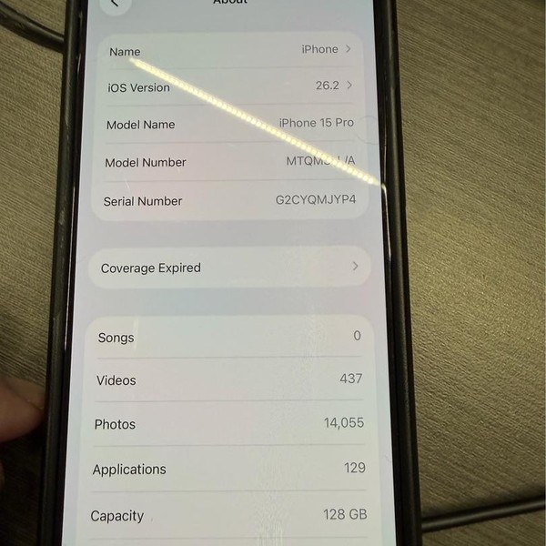 Apple iPhone 15 Pro - Verizon, 128 GB, Black, A2848