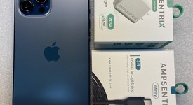 Fair
													Apple iPhone 12 Pro Max - Unlocked, Pacific Blue, 128 GB, A2342, photo 1 of 13