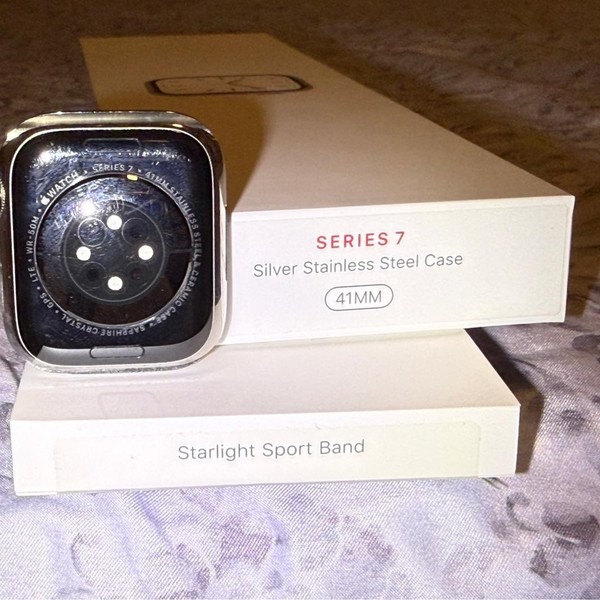 Apple Watch Series 7 41mm - Unlocked, Silver, A2475 - Cellular, Stainless