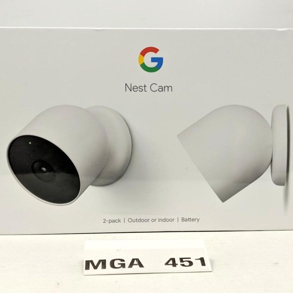 Google Nest Cam (Outdoor or Indoor) - White, 2-Pack