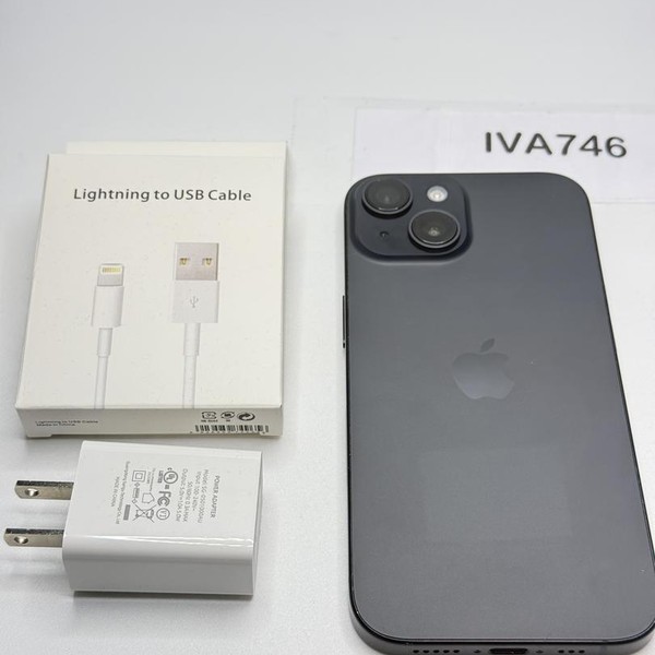 Apple iPhone 15 - Unlocked, 128 GB, Black, A2846