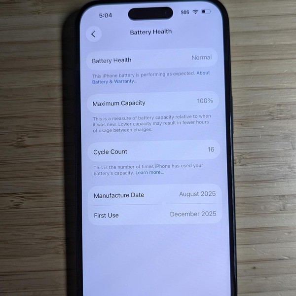 Apple iPhone 16 - Unlocked, 128 GB, Black, A3081