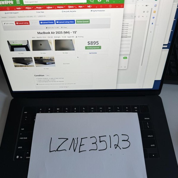 MacBook Air 2025 (M4) - 15 inch - 256 GB, Midnight, 16 GB, Apple M4