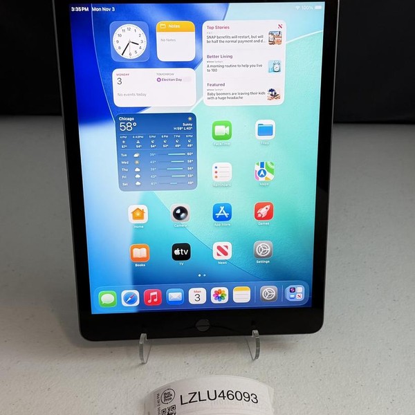 Apple iPad 9th Gen - Wi-Fi, 64 GB, Gray, A2602