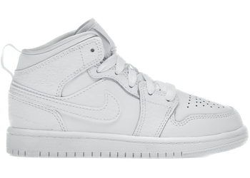 Jordan 1 Mid Triple White (2021) (PS) for sale