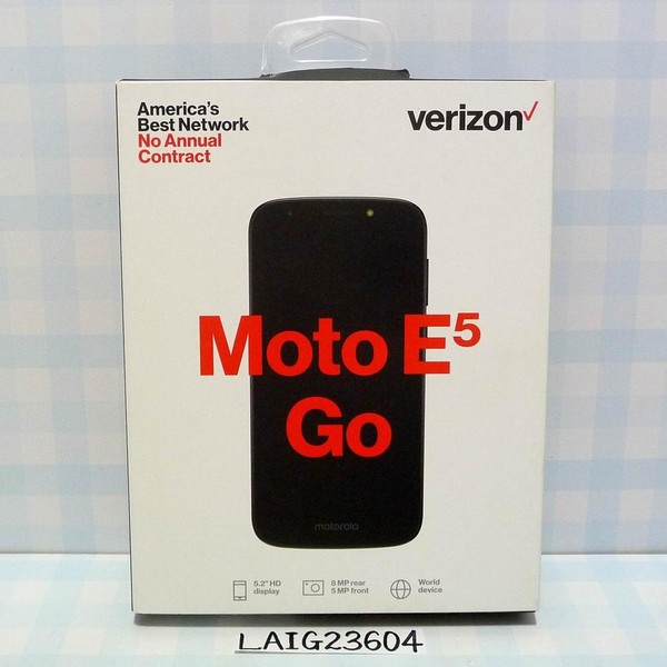 Motorola E5 Go - Verizon, 16 GB, Black, 1 GB
